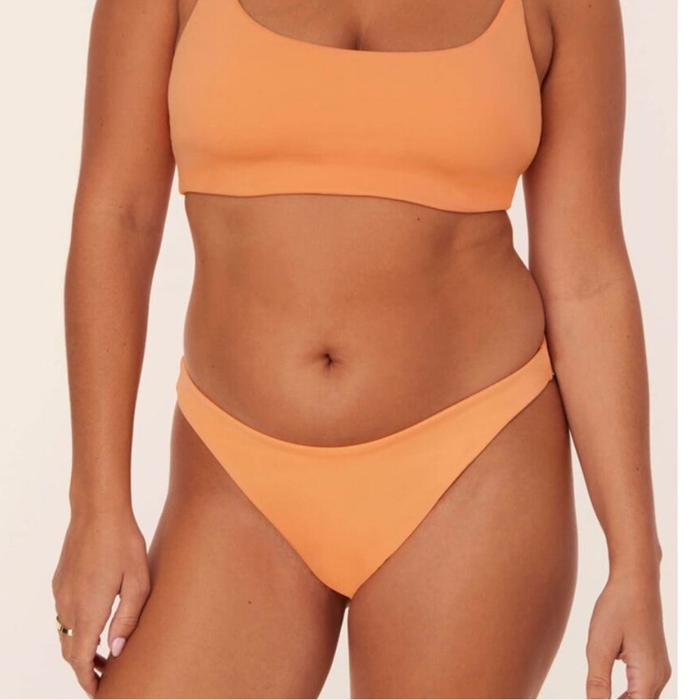 Andie Bikini Set Maui Top Cheeky Bottom size Small‎ Papaya Orange NWT/NWOT - Picture 2 of 10